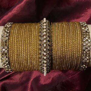 Gold & Silver Indian Bangles